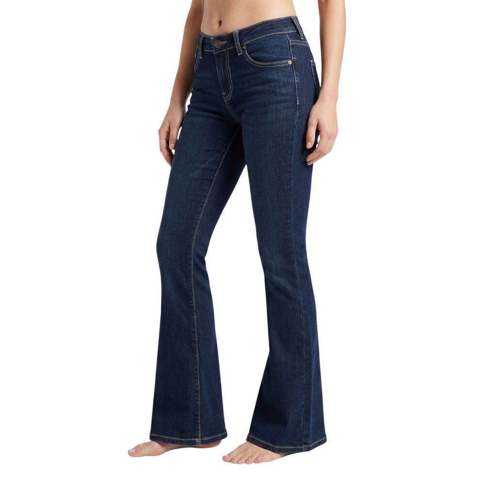 Calvin Klein Women's Flare Jeans, Stretch, Size 4 Blue Denim